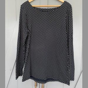 Banana Republic Polka Dot Long Sleeve Shirt